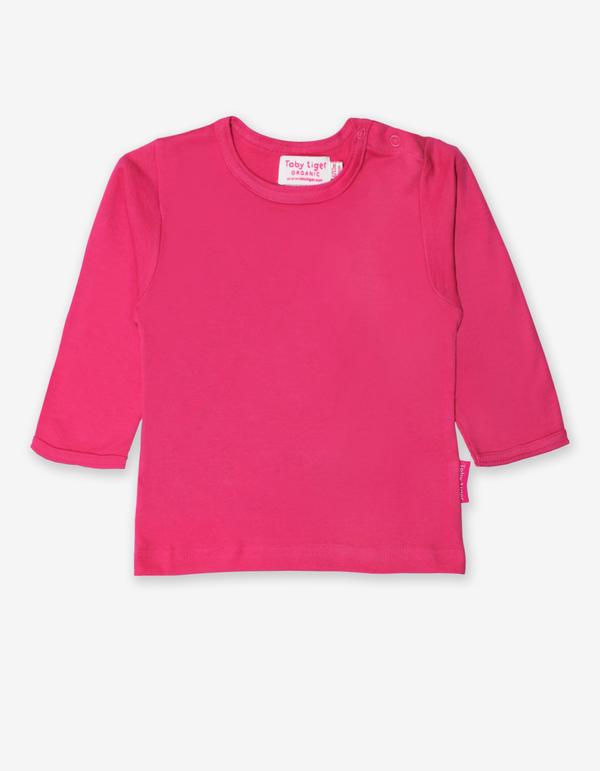 Toby Tiger Organic Pink Basic LS T-Shirt