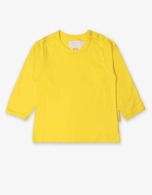 Toby Tiger Organic Basics Long Sleeve T-Shirt - Yellow