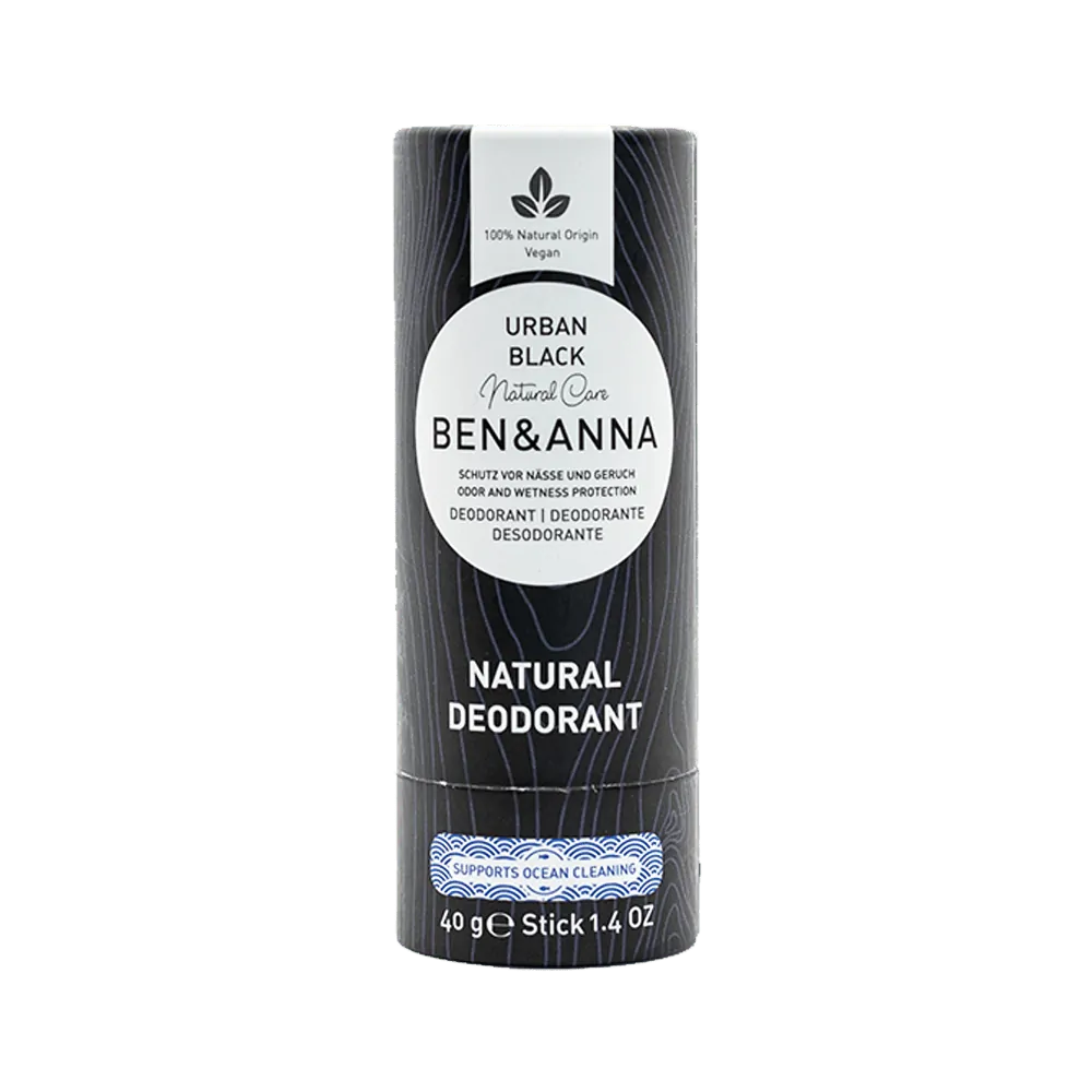 Ben & Anna Natural Soda Deodorant Stick - Urban Black
