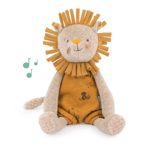 Moulin Roty Musical Soft Paprika The Lion