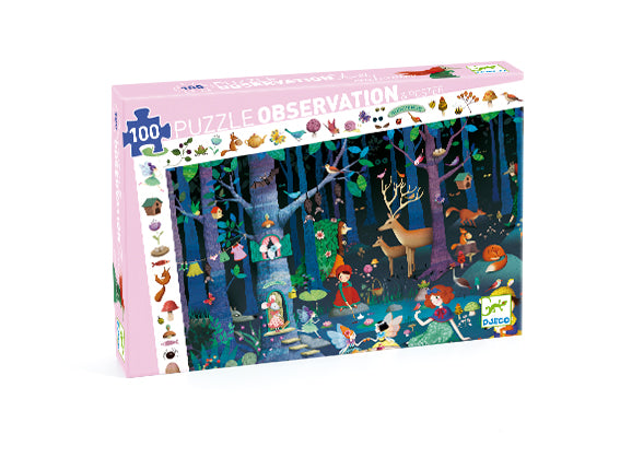 Djeco Enchanted Forest Observation Puzzle - 100 pcs