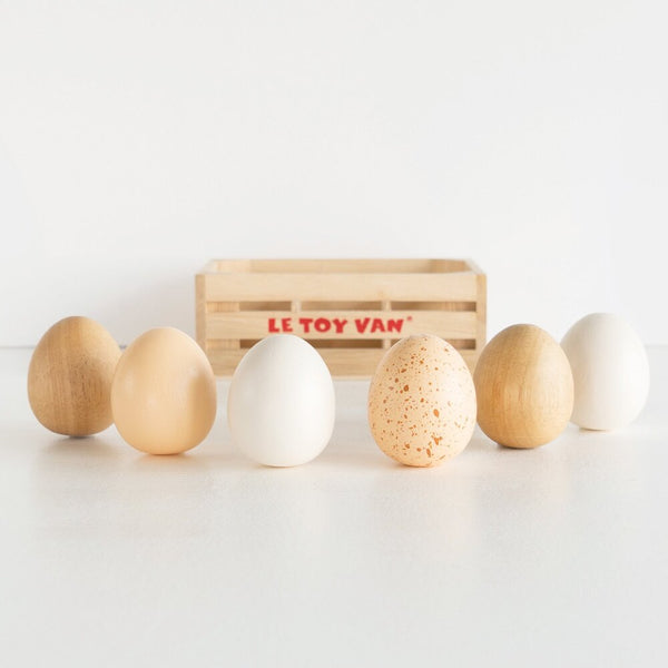 Le Toy Van Half A Dozen Farm Eggs Crate