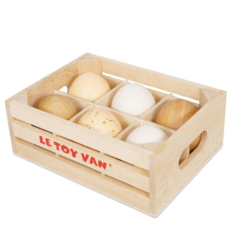Le Toy Van Half A Dozen Farm Eggs Crate