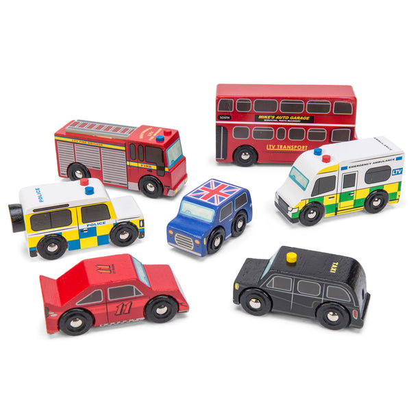Le Toy Van London Wooden Toy Car Set