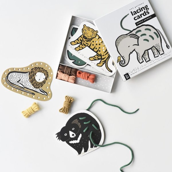 Wee Gallery Lacing Cards - Jungle