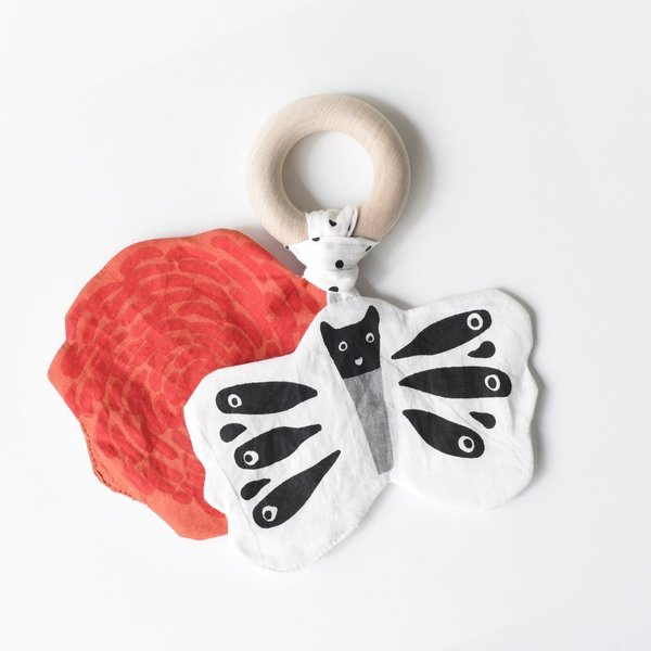 Crinkle Butterfly Teether By Wee Gallery