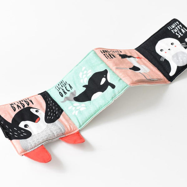 Pitter Patter Penguin Soft Cloth Book By Wee Gallery