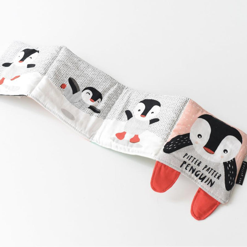 Pitter Patter Penguin Soft Cloth Book By Wee Gallery
