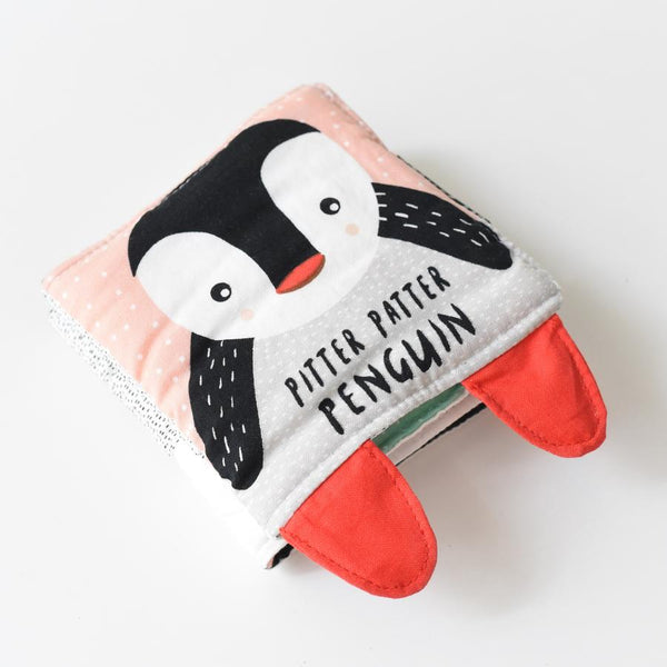 Pitter Patter Penguin Soft Cloth Book By Wee Gallery