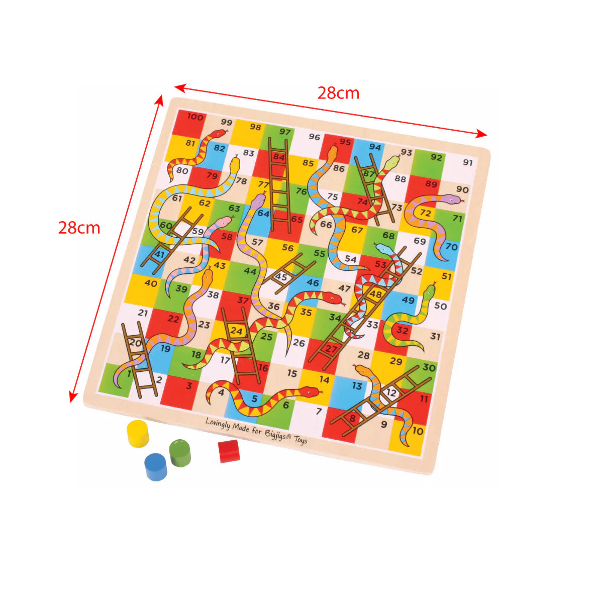 Traditional Snakes & Ladders by Bigjigs