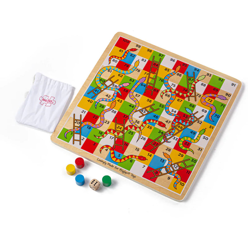 Traditional Snakes & Ladders by Bigjigs