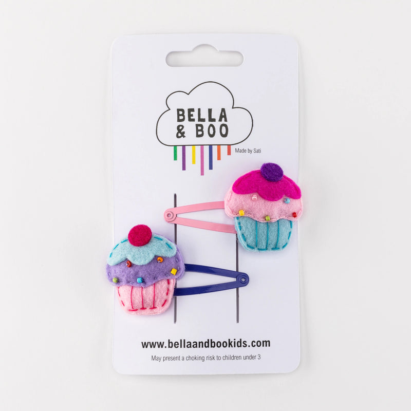 Bella & Boo Cupcake Hair Clips