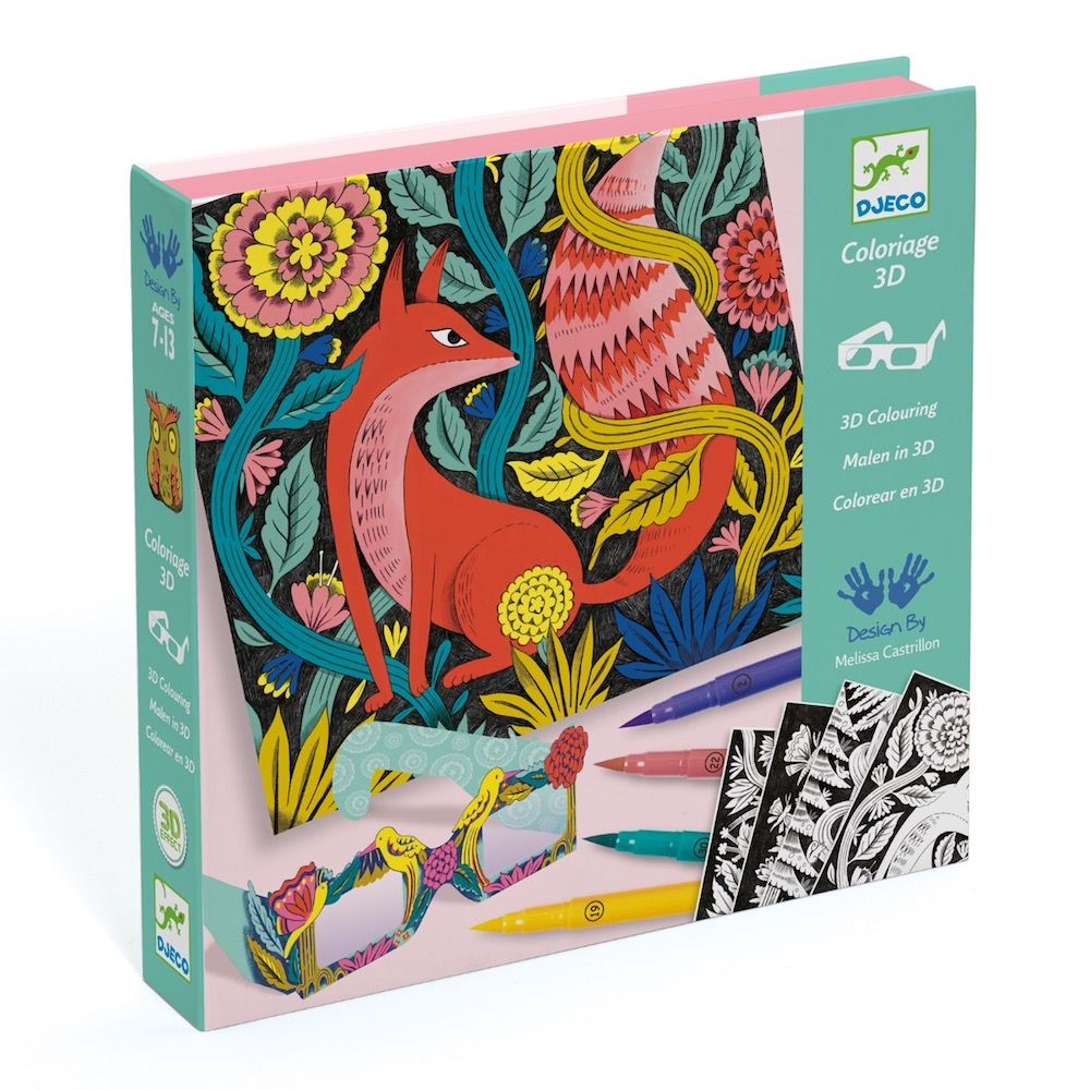 Djeco Fantasy Forest 3D Colouring