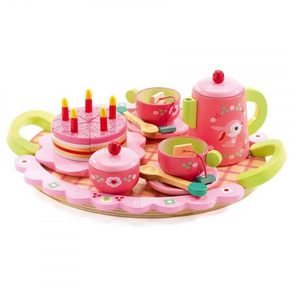 Djeco Lili Roses Tea Set - Pink