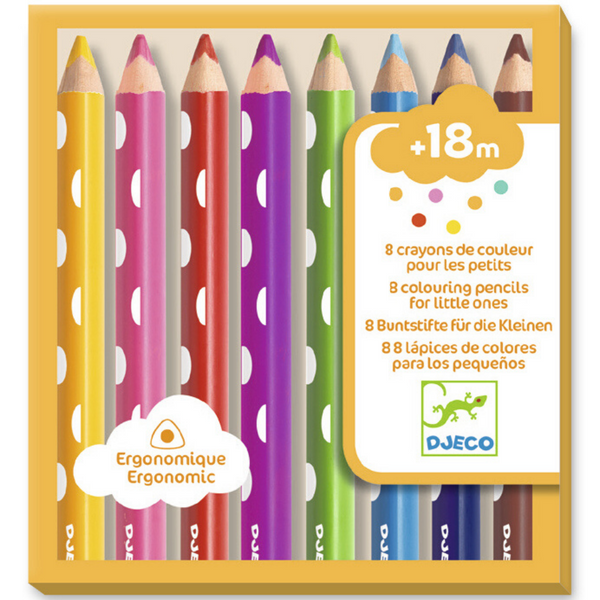 Djeco 8 colouring pencils for little ones