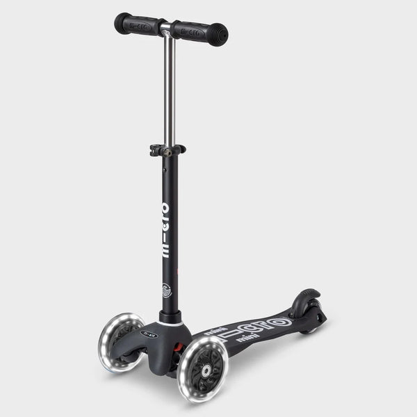 Micro Scooters ECO Mini Deluxe LED Scooter - Black