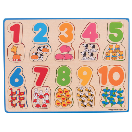 Bigjigs Number & Colour Matching Puzzle