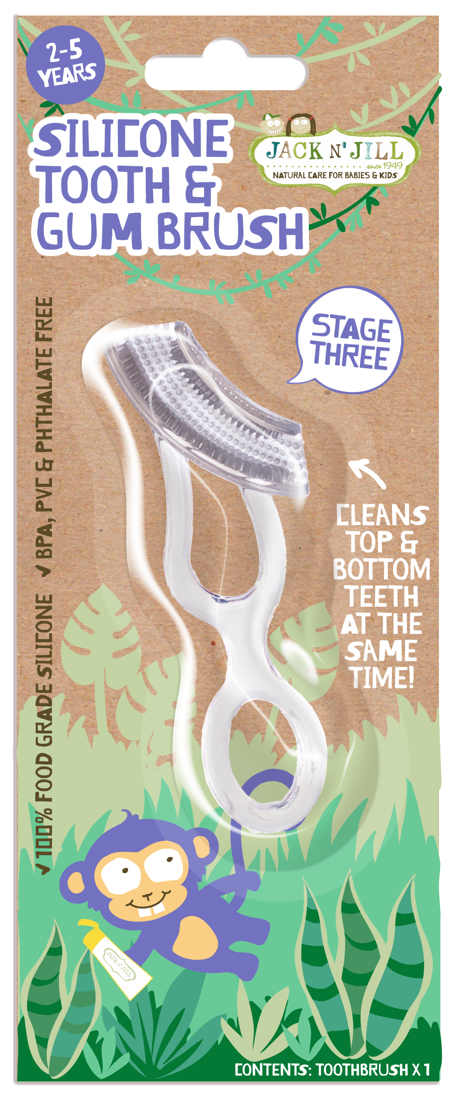 Jack N Jill Silicone Tooth and Gum Brush - Stage 3