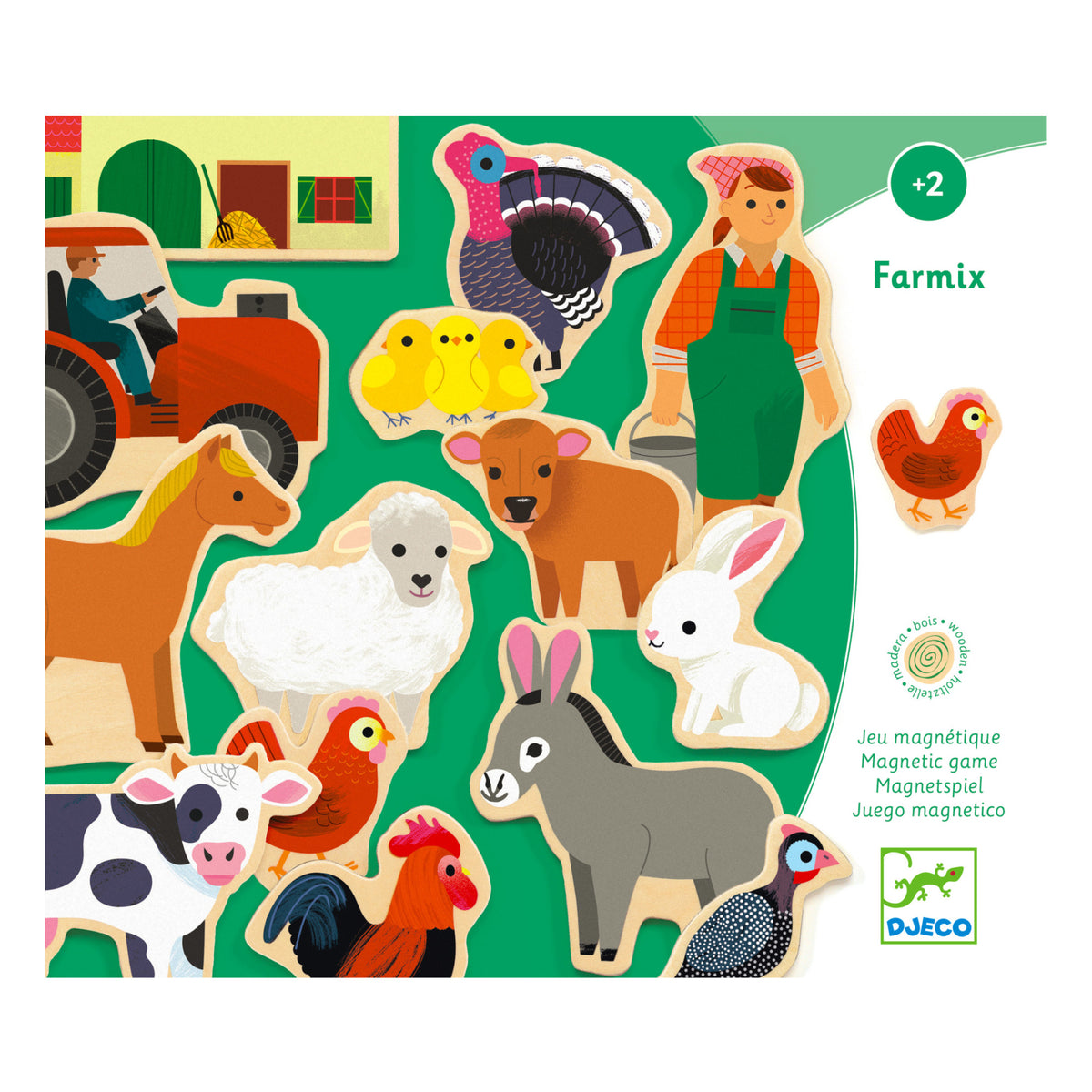 Djeco Farmix Magnetic Animals