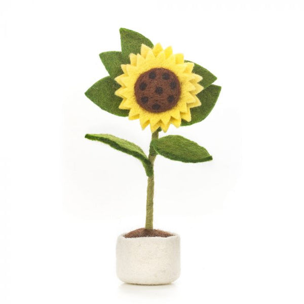 Handmade Felt Sunny Sunflower Standing Easter Decoration