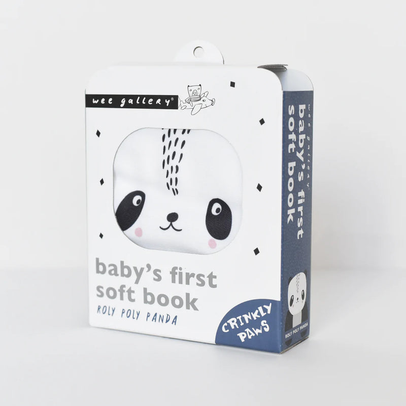 Panda Soft Cloth Book By Wee Gallery