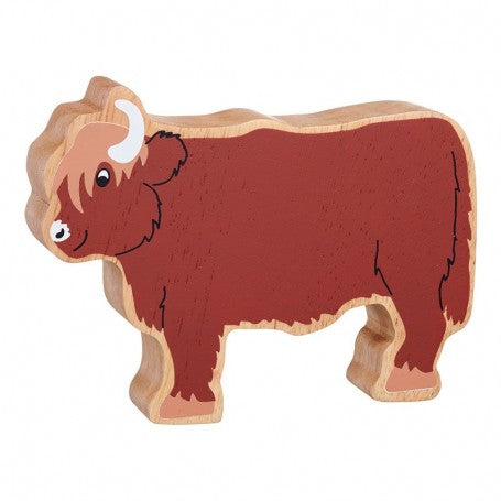 lanka kade wooden toy highland cow