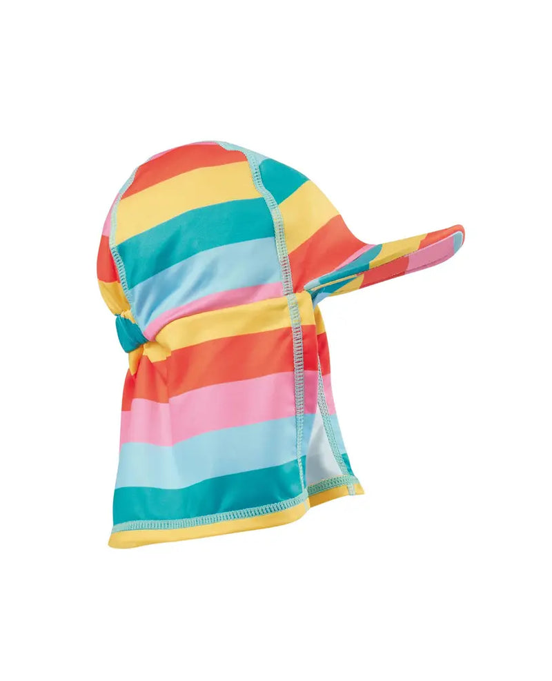 Frugi Little Swim Legionnaires Hat Daffodil Stripe Ele and Me Wells