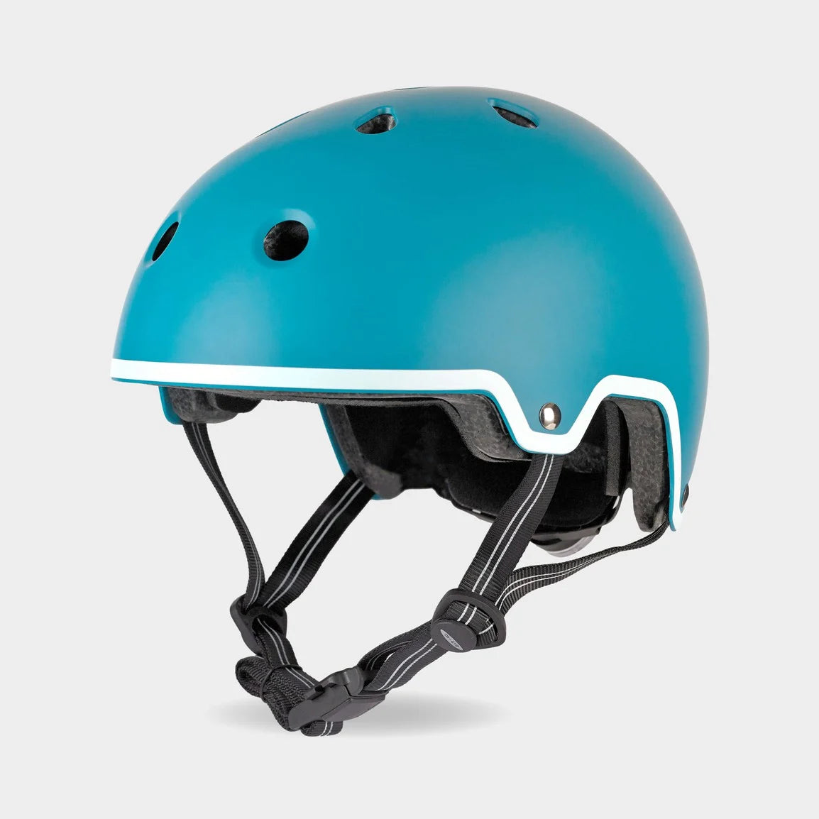 Micro Scooter Curved Deluxe Helmet Aqua Ele and Me Wells