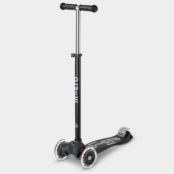 Micro Scooters ECO Maxi Deluxe LED Scooter - Black