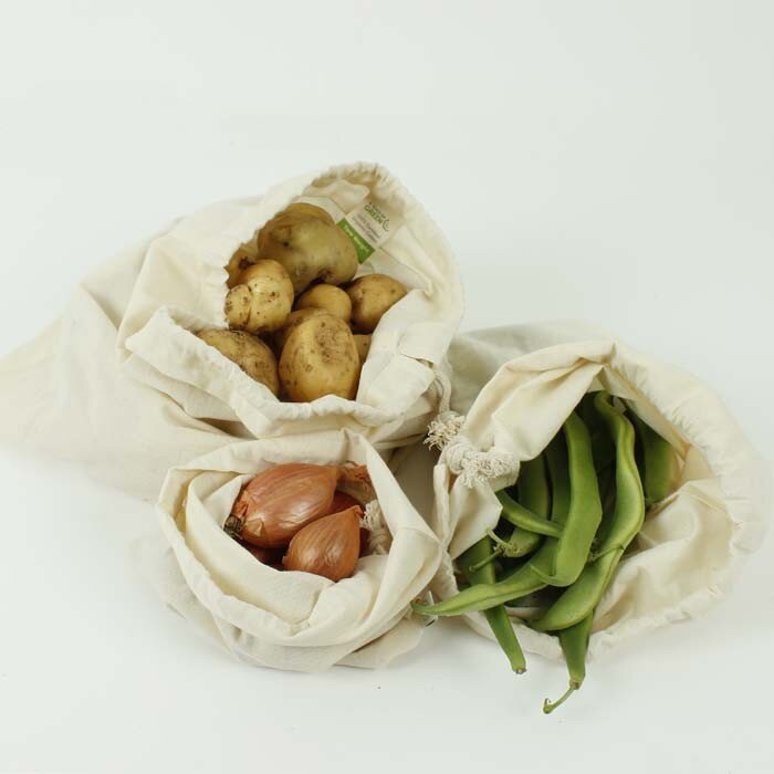 Organic Cotton Produce Bag - 3 Pack