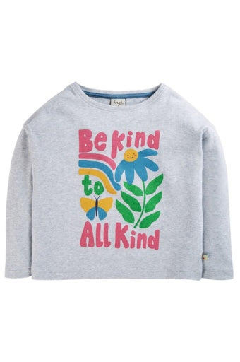 Frugi SWITCH GINNY PRINTED TOP - BE KIND TO ALL KIND