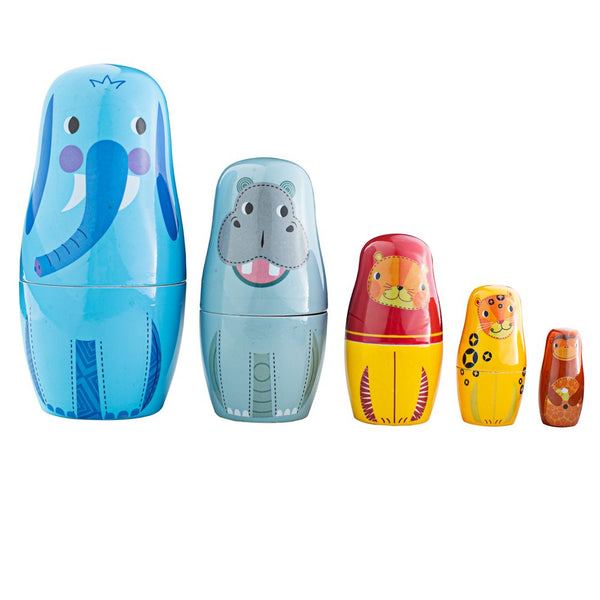 Tidlo Jungle Animal Russian Dolls