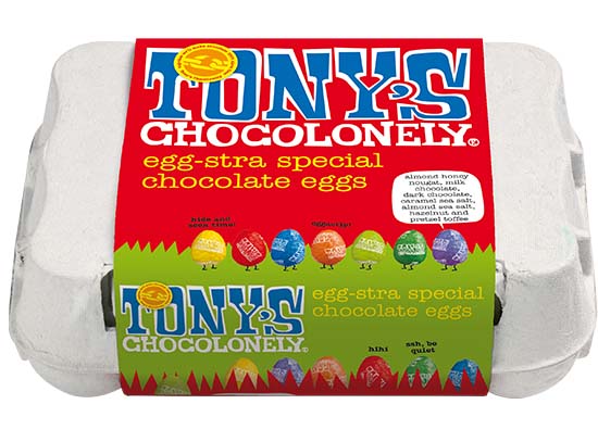 Tony's Chocolonely Egg-stra Special Chocolate Eggs 150g Box
