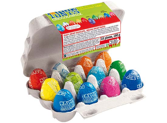 Tony's Chocolonely Egg-stra Special Chocolate Eggs 150g Box