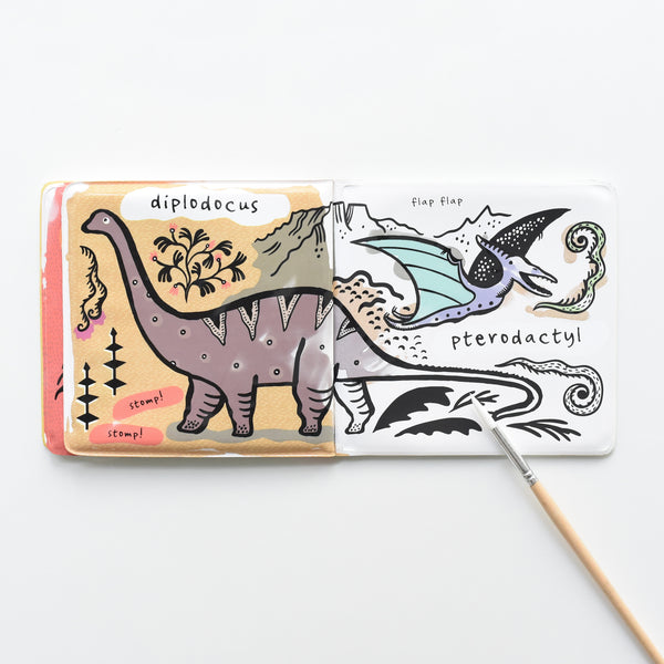 Dinosaur Bath Book By Wee Gallery